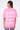 T-shirt Lys Rose délavé porté par une mannequin femme, vue de dos avec inscription Another Fucking Bonjour Madame