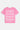 T-shirt Lys Rose délavé à plat, vue de dos avec grande inscription blanche Another Fucking Bonjour Madame