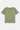 T-shirt Lys Kaki délavé à plat, vue de face avec inscription rose Maison Elevenparis factory sur la poitrine