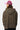 Sweat à capuche zippé Moon Léopard vu de dos, porté par un homme avec casquette rose, imprimé léopard marron