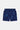 Short Maestro Bandana Bleu Marine à plat, vue de dos avec ceinture élastiquée et motif bandana bleu clair