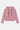 Sweat à capuche zippé Neliot Rose Bandana de face à plat, imprimé cachemire rose et cordons tressés