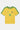 Maillot en maille Jbresil Jaune à plat, vue de face, col et bandes vertes, écusson brodé et chiffre 10 vert