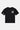 T-shirt Passau Noir de face à plat, petit emblème blanc sur la poitrine et inscription New York sur la manche