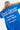 T-shirt Peams Bleu délavé, zoom sur le dos porté avec l'inscription Heart Director Dreams Designer Hotline 1-911-7525