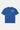 T-shirt Peams Bleu délavé de face à plat, petite inscription Heart Director Dreams Designer Hotline sur la poitrine