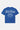 T-shirt Peams Bleu délavé de dos à plat, grande inscription Heart Director Dreams Designer Hotline 1-911-7525