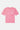 T-shirt Portofino Rose à plat, de face, trois cœurs aux yeux en croix empilés sur la poitrine