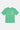 T-shirt Portofino Vert à plat, de face, trois cœurs aux yeux en croix empilés sur la poitrine