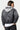 Blouson bomber Eschott Gris porté par un mannequin femme, de dos, capuche grise avec lettrage Schott N.Y.C. et cœur