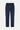 Pantalon cargo Suede Denim Bleu Foncé vu de face à plat, taille élastiquée, cordon, poches à rabat