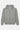 Sweat zippé à capuche Taiwan Gris Chiné vu de face à plat, coeurs dessinés sur les manches et la capuche