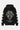 Gilet zippé à capuche Tasmanie Noir à plat, de dos, motif losange Elevenparis Records et étoiles sur les manches