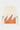 Sweat col rond Taylor Écru à plat, de dos, flammes orange et violettes en bas et inscriptions sur les manches