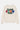 Sweat col rond Taysha Écru à plat, de face, grand lettrage Eleven Paris et logo ELVN multicolore en patchs