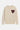 Pull col rond Tedmo Écru Chiné en maille à plat, de face, grand cœur bordeaux à visage smiley croisé