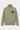Pull col roulé Temile Kaki en maille à plat, de face, cœur vert foncé à visage smiley croisé