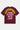 T-shirt Terry Bordeaux à plat, de dos, ELEVENPARIS jaune en arc et From Eleven with Love en rose