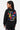 Sweat col rond Timi Noir porté de dos par une fille, inscription multicolore It's A Good Day et étoiles