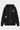 Sweat à capuche zippé Toby Noir à plat de face, petites fleurs brodées et inscription Elevenparis sur la poitrine