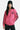 Sweat à capuche zippé Toscana Rose porté de face par une mannequin avec bonnet noir, fleur de lys noire et manches gothiques