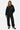 Sweat à capuche zippé Tschott Noir en look complet porté par une mannequin femme avec jogging noir et baskets