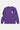 T-shirt manches longues Twist Violet de face à plat, fleurs de lys noire et blanche sur la poitrine et la manche