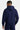 Sweat à capuche Tyson Bleu Marine porté de dos par un mannequin homme, avec jogging assorti