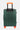 Valise Fugers Vert S vue de dos, coque rainurée vert forêt, poignée télescopique et roulettes orange