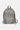 Sac à dos July Kaki de face, inscription Eleven en grand, poche zippée, cordons violet et vert et coeur brodé