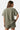 T-shirt Jalmera Kaki vu de dos sur une mannequin femme, manches raglan et bords bruts en molleton