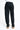 Pantalon Nika Noir vu de dos, taille élastiquée et bas de jambe resserré, porté avec baskets noires