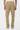 Pantalon cargo Suede Beige porté vu de dos, poches arrière à rabat et petit coeur brodé
