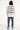 T-shirt Lys Blanc oversize porté de dos par un mannequin homme, inscription Another Fucking Bonjour Madame, jean imprimé