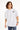T-shirt Lys Blanc oversize porté de face par un mannequin homme, inscription Maison Elevenparis factory sur la poitrine