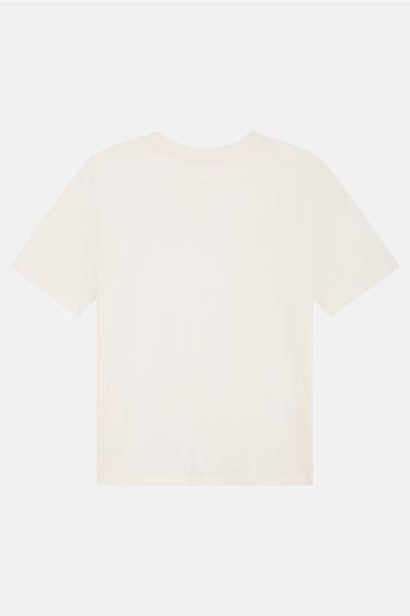 T-shirt Jerusalema Écru à plat, vue de dos, col rond, coupe ample unie sans motif