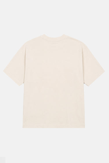 T-shirt Tula Écru vu de dos à plat, dos uni, col rond et coupe ample