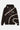 Hoodie Elevenparis Tulipe Cacao tie-dye noir broderie Loveless - vue de face fond studio